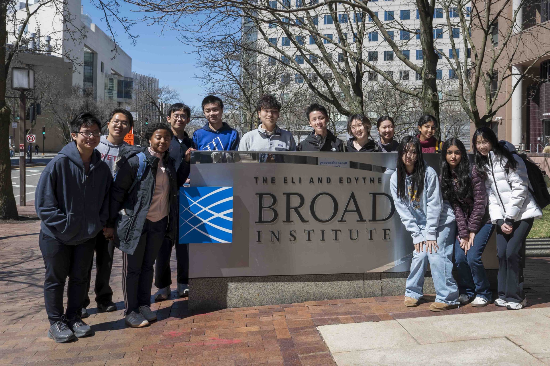 EBS students visiting the Broad Institute
